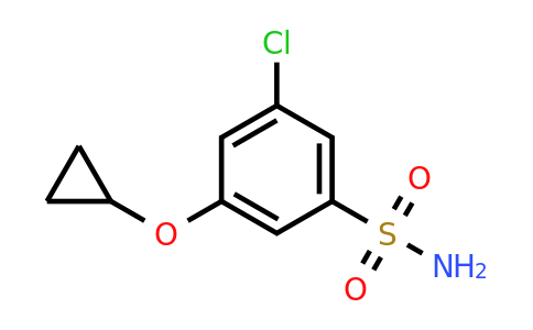 CAS 1243457-36-4 | 3-Chloro-5-cyclopropoxybenzenesulfonamide