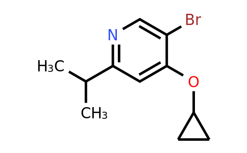 CAS 1243457-46-6 | 5-Bromo-4-cyclopropoxy-2-(propan-2-YL)pyridine
