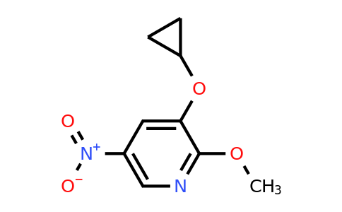 CAS 1243457-66-0 | 3-Cyclopropoxy-2-methoxy-5-nitropyridine