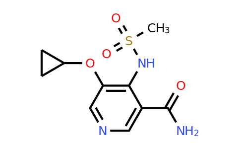 CAS 1243457-93-3 | 5-Cyclopropoxy-4-(methylsulfonamido)nicotinamide