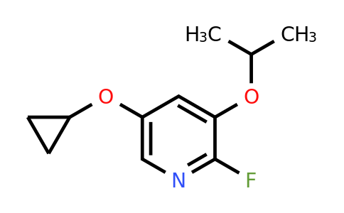 CAS 1243458-00-5 | 5-Cyclopropoxy-2-fluoro-3-isopropoxypyridine