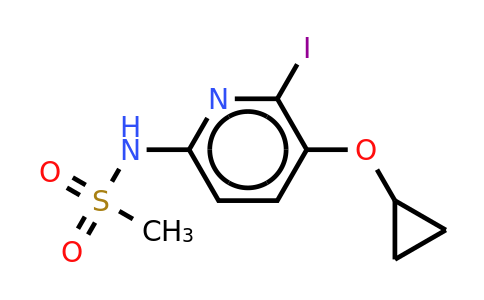 CAS 1243458-05-0 | N-(5-cyclopropoxy-6-iodopyridin-2-YL)methanesulfonamide