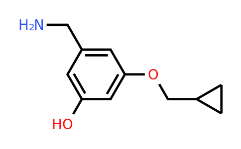 CAS 1243458-16-3 | 3-(Aminomethyl)-5-(cyclopropylmethoxy)phenol