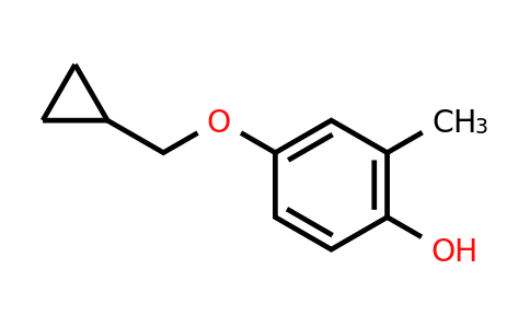 CAS 1243458-19-6 | 4-(Cyclopropylmethoxy)-2-methylphenol