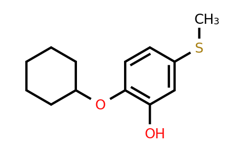CAS 1243458-21-0 | 2-(Cyclohexyloxy)-5-(methylthio)phenol