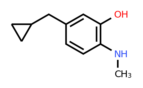CAS 1243458-48-1 | 5-(Cyclopropylmethyl)-2-(methylamino)phenol