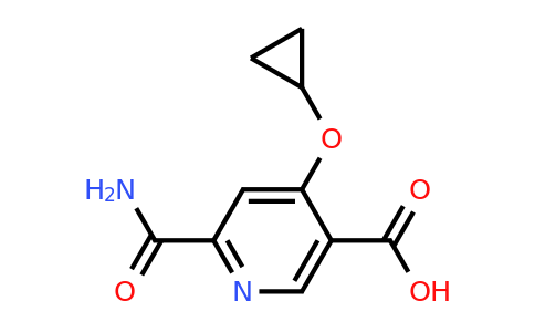 CAS 1243458-51-6 | 6-Carbamoyl-4-cyclopropoxynicotinic acid