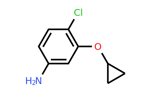 CAS 1243458-72-1 | 4-Chloro-3-cyclopropoxyaniline