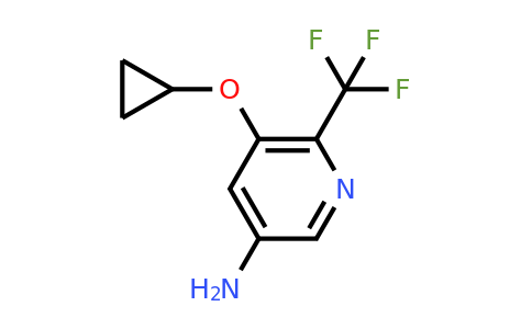 CAS 1243458-76-5 | 5-Cyclopropoxy-6-(trifluoromethyl)pyridin-3-amine