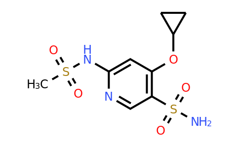 CAS 1243458-78-7 | 4-Cyclopropoxy-6-(methylsulfonamido)pyridine-3-sulfonamide