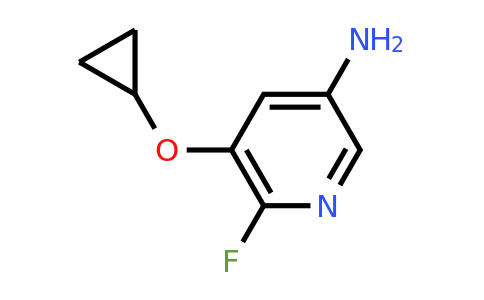 CAS 1243458-79-8 | 5-Cyclopropoxy-6-fluoropyridin-3-amine
