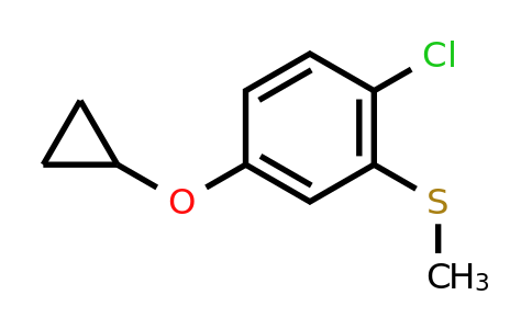 CAS 1243458-87-8 | (2-Chloro-5-cyclopropoxyphenyl)(methyl)sulfane