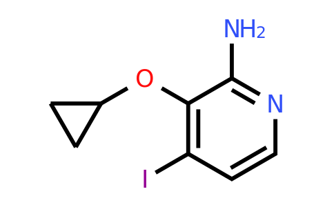 CAS 1243458-89-0 | 3-Cyclopropoxy-4-iodopyridin-2-amine