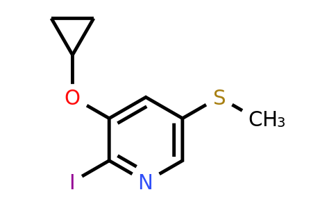 CAS 1243459-01-9 | 3-Cyclopropoxy-2-iodo-5-(methylsulfanyl)pyridine