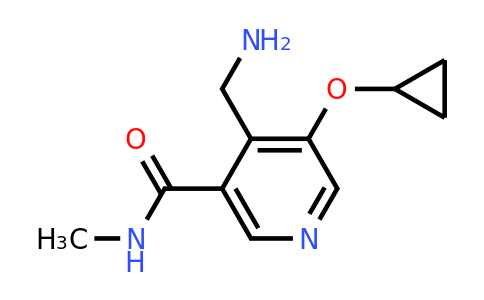 CAS 1243459-14-4 | 4-(Aminomethyl)-5-cyclopropoxy-N-methylnicotinamide
