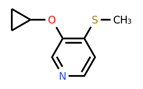 CAS 1243459-19-9 | 3-Cyclopropoxy-4-(methylsulfanyl)pyridine