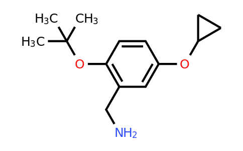 CAS 1243459-23-5 | (2-Tert-butoxy-5-cyclopropoxyphenyl)methanamine