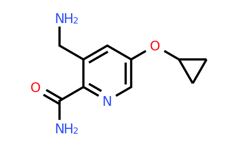 CAS 1243459-28-0 | 3-(Aminomethyl)-5-cyclopropoxypicolinamide