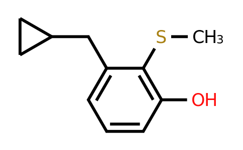 CAS 1243459-36-0 | 3-(Cyclopropylmethyl)-2-(methylsulfanyl)phenol
