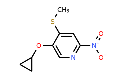 CAS 1243459-37-1 | 5-Cyclopropoxy-4-(methylthio)-2-nitropyridine
