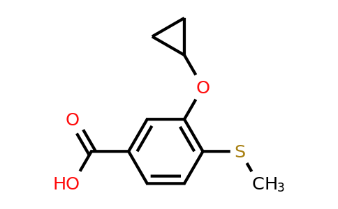 CAS 1243459-43-9 | 3-Cyclopropoxy-4-(methylthio)benzoic acid