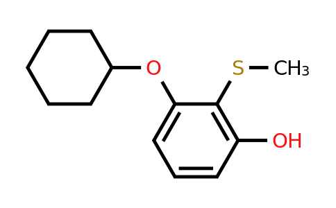 CAS 1243459-44-0 | 3-(Cyclohexyloxy)-2-(methylthio)phenol