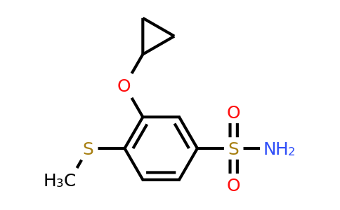 CAS 1243459-52-0 | 3-Cyclopropoxy-4-(methylthio)benzenesulfonamide