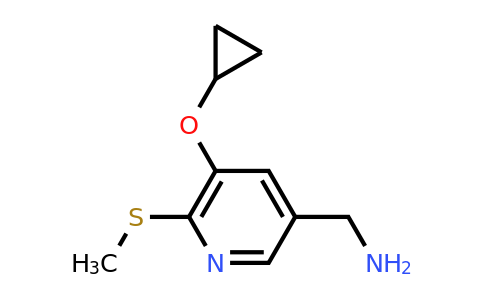 CAS 1243459-55-3 | (5-Cyclopropoxy-6-(methylthio)pyridin-3-YL)methanamine