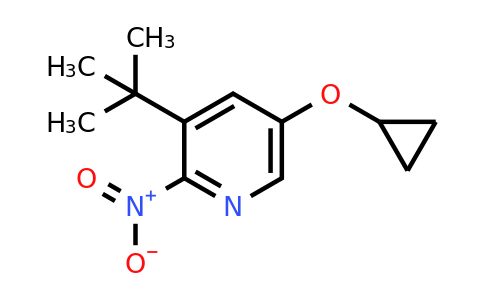 CAS 1243459-63-3 | 3-Tert-butyl-5-cyclopropoxy-2-nitropyridine