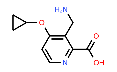 CAS 1243459-65-5 | 3-(Aminomethyl)-4-cyclopropoxypicolinic acid