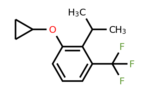 CAS 1243459-66-6 | 1-Cyclopropoxy-2-isopropyl-3-(trifluoromethyl)benzene