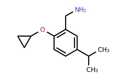 CAS 1243459-70-2 | (2-Cyclopropoxy-5-isopropylphenyl)methanamine