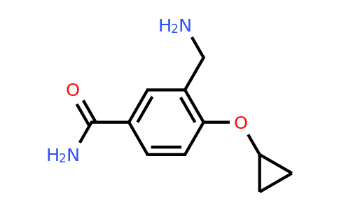 CAS 1243459-79-1 | 3-(Aminomethyl)-4-cyclopropoxybenzamide
