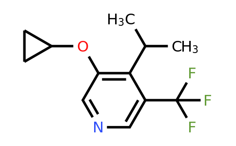 CAS 1243459-81-5 | 3-Cyclopropoxy-4-isopropyl-5-(trifluoromethyl)pyridine