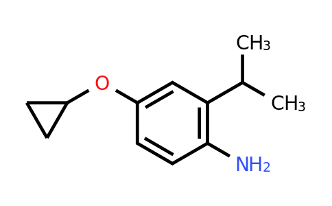 CAS 1243459-83-7 | 4-Cyclopropoxy-2-(propan-2-YL)aniline