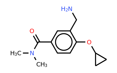 CAS 1243459-84-8 | 3-(Aminomethyl)-4-cyclopropoxy-N,n-dimethylbenzamide