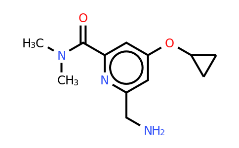 CAS 1243459-87-1 | 6-(Aminomethyl)-4-cyclopropoxy-N,n-dimethylpicolinamide
