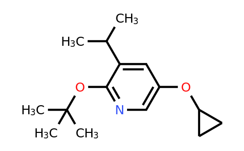 CAS 1243459-89-3 | 2-Tert-butoxy-5-cyclopropoxy-3-isopropylpyridine