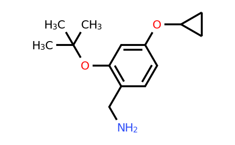 CAS 1243459-94-0 | (2-Tert-butoxy-4-cyclopropoxyphenyl)methanamine