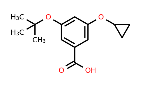 CAS 1243459-96-2 | 3-Tert-butoxy-5-cyclopropoxybenzoic acid