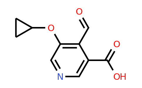 CAS 1243460-13-0 | 5-Cyclopropoxy-4-formylnicotinic acid