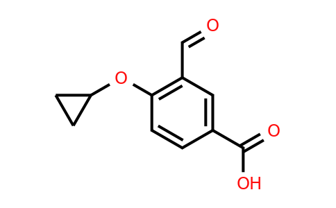 CAS 1243460-17-4 | 4-Cyclopropoxy-3-formylbenzoic acid