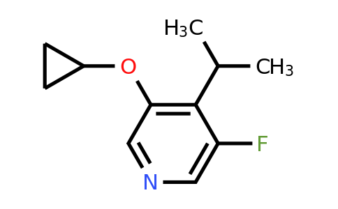 CAS 1243460-24-3 | 3-Cyclopropoxy-5-fluoro-4-(propan-2-YL)pyridine