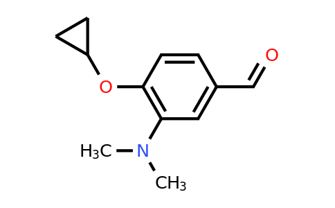 CAS 1243460-25-4 | 4-Cyclopropoxy-3-(dimethylamino)benzaldehyde