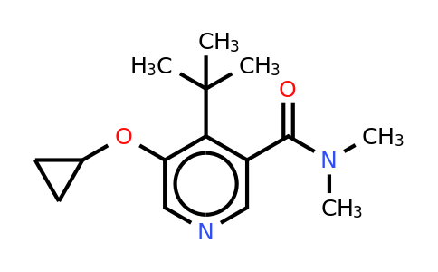 CAS 1243460-32-3 | 4-Tert-butyl-5-cyclopropoxy-N,n-dimethylnicotinamide