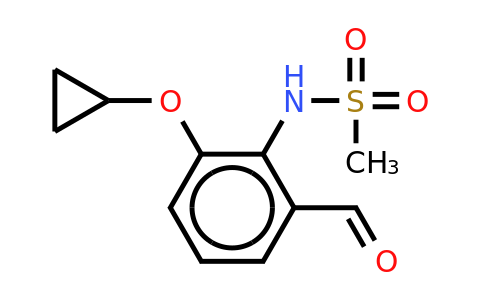 CAS 1243460-34-5 | N-(2-cyclopropoxy-6-formylphenyl)methanesulfonamide