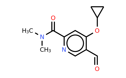 CAS 1243460-38-9 | 4-Cyclopropoxy-5-formyl-N,n-dimethylpicolinamide