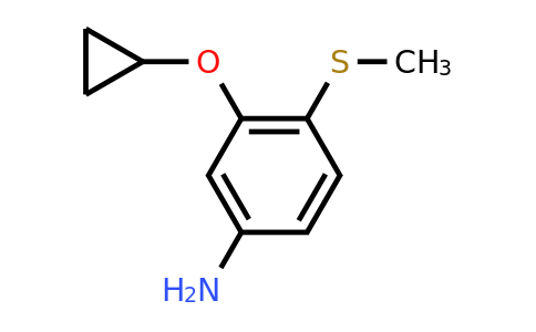 CAS 1243460-47-0 | 3-Cyclopropoxy-4-(methylsulfanyl)aniline
