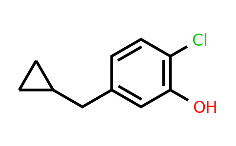 CAS 1243460-63-0 | 2-Chloro-5-(cyclopropylmethyl)phenol