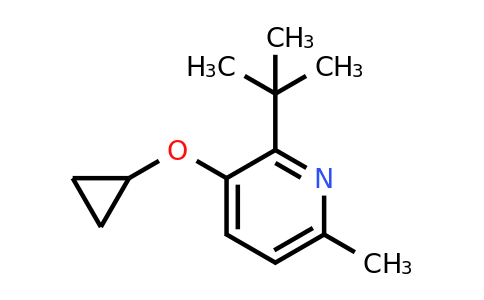 CAS 1243460-64-1 | 2-Tert-butyl-3-cyclopropoxy-6-methylpyridine